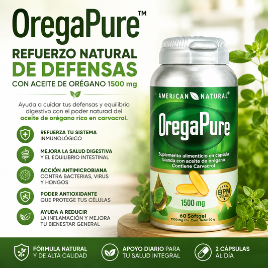 Refuerzo Natural de Defensas con Aceite de Orégano y Carvacrol